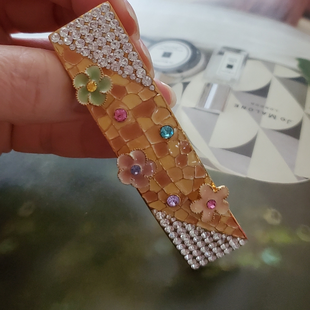 🆕🎁 Flower Rhinestone Hair Pin - Picture 2 of 6